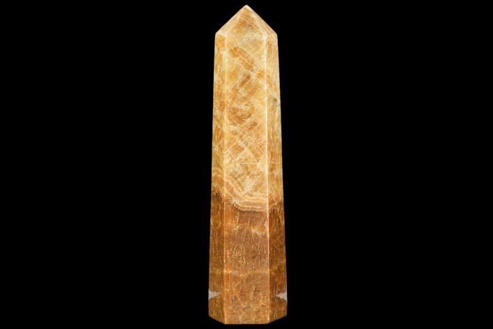 Polished, Orange Calcite Obelisk - Madagascar #108472